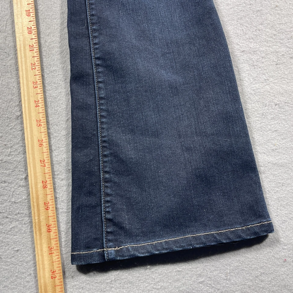 Vintage Paige Jeans Women 28 Hidden Hills Flared Dark Wash Low Rise - Image 3 of 4