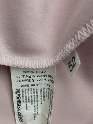 $1190 Chiara Boni Women's Pink Noriko One-Shoulder Rosette Gown Dress Size 52 - Picture 3 of 3
