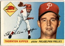 1955 Topps Thornton John Kipper #62 Philadelphia Phillies Vintage K3