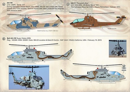 Print Scale 72-290 Decal for airplane 1:72 Bell AH-1 Cobra set 1,5 sheets - Picture 4 of 24