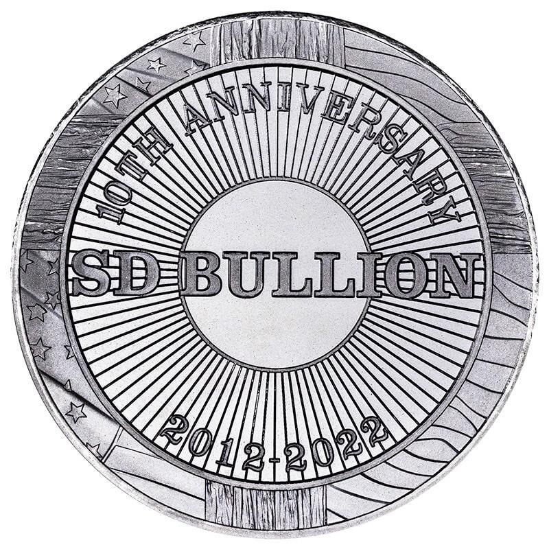 SD Bullion Silver 10th Anniversary 1 oz Round eBay