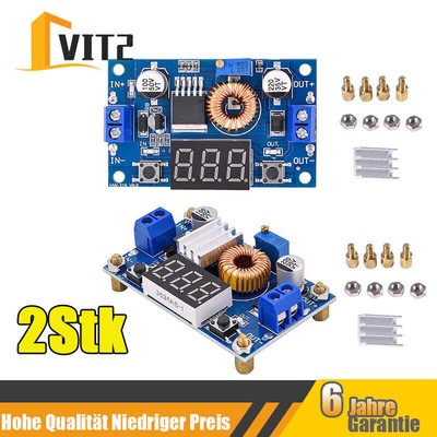 75W 5A DC-DC Adjustable Step Down Buck Power Module With Voltmeter Pillars DE