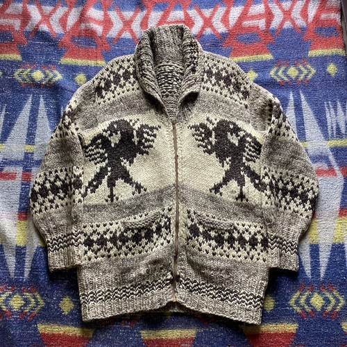 1960s Vintage Cowichan Sweater Knit 