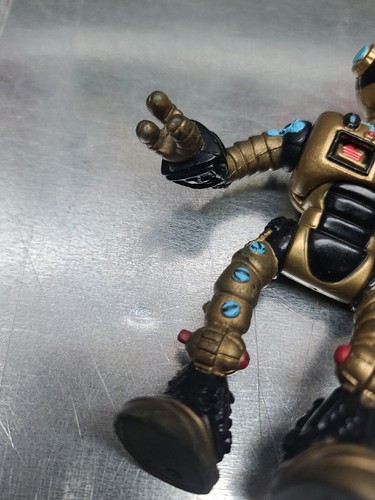 Fugitoid Robot Vintage 1990 Mirage Studios Teenage Mutant Ninja Turtles Gold Toy - Picture 17 of 17