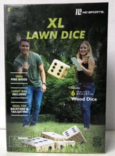 Extra Large Wooden Lawn Dice 6 piece For Outdoor Use Backyard Lawn Party NEW