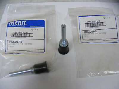 2 Merit Abrasive Disc Pad Holder TY2 T//O 1 1//2/" MED 1//4/" SK S1