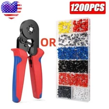 1-1200PCS Connectors Cord Wire Crimp Cable Pin End Bootlace Ferrule Terminals US
