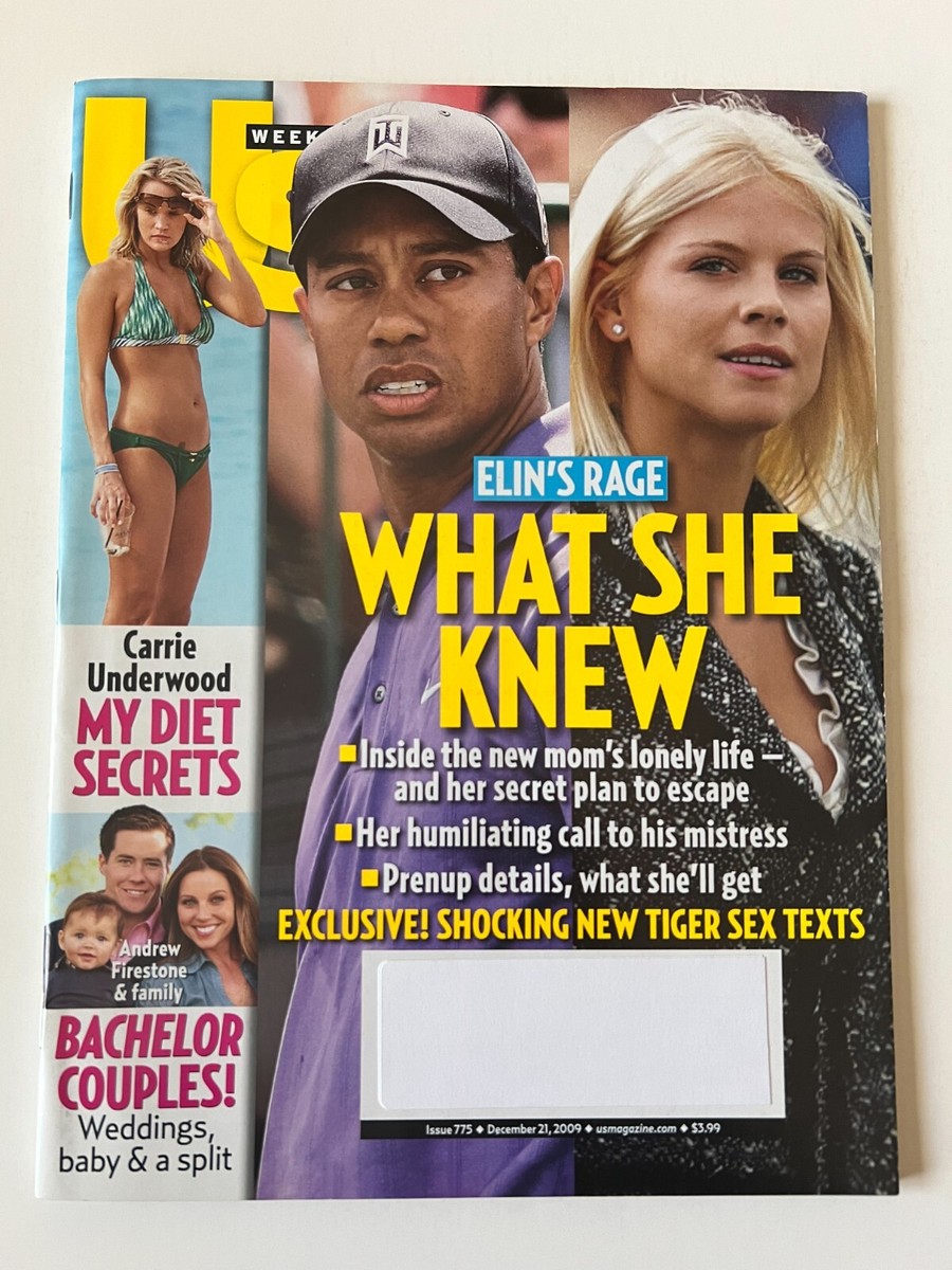 TIGER WOODS ELIN NORDEGREN December 21 2009 US WEEKLY MAGAZINE