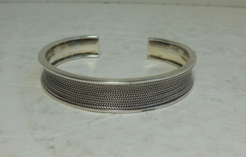 Vintage 925 Sterling Silver Cuff Bracelet - image 1