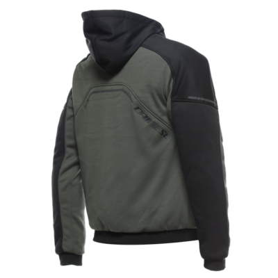 Dainese Daemon-X Safety Motorcycle Hoodie Full Zip Green Black