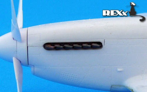 Exhaust pipes for P-51B,C,D without fairing Airplane ICM, Tamiya 1/48 REXx 48006 - Picture 9 of 12