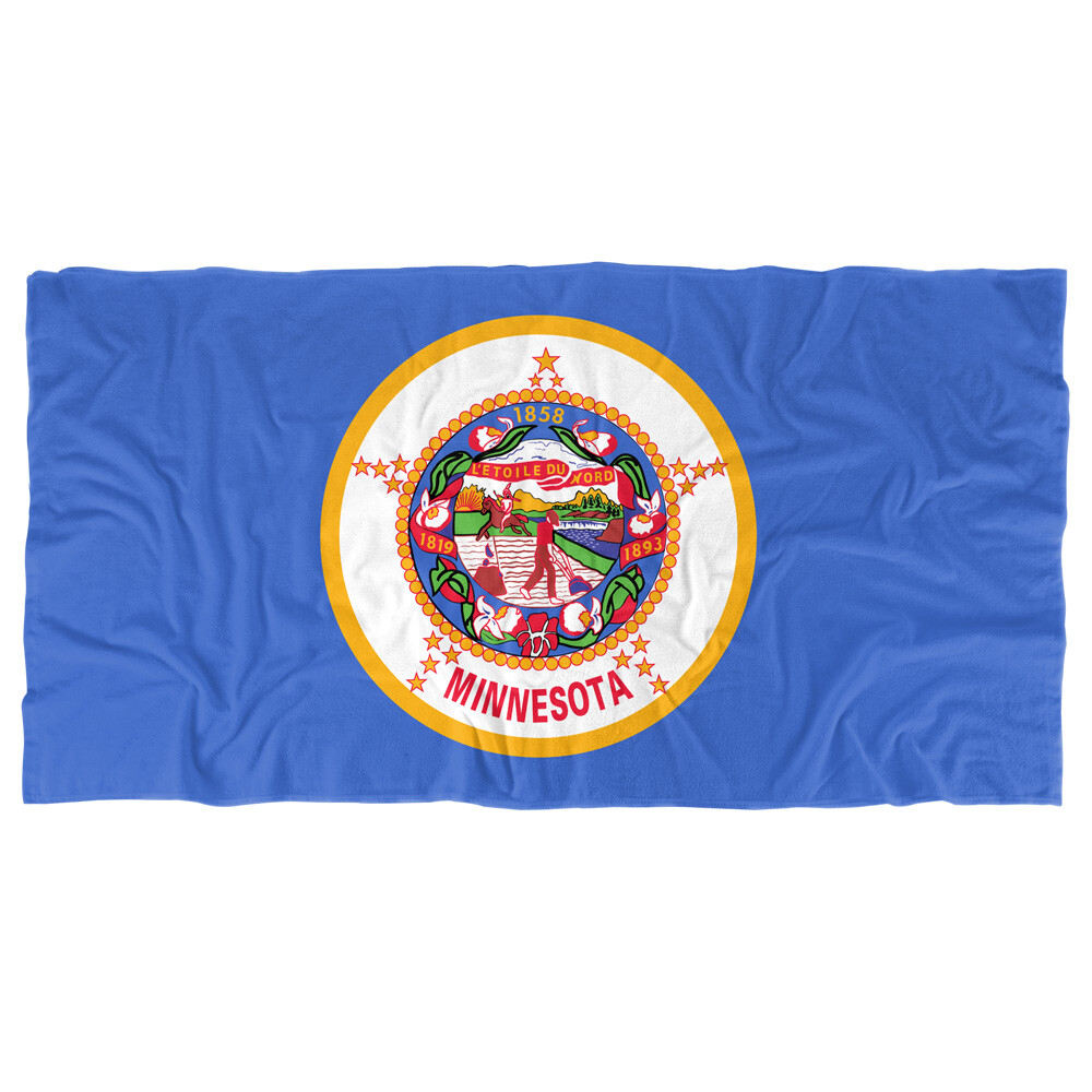 Minnesota Flag Beach Towel, 30
