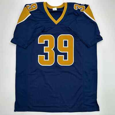 フットボールイゾンSSC　サッカーユニフォーム3点セット Facsimile Autographed Steven Jackson St. Louis Navy Blue Reprint