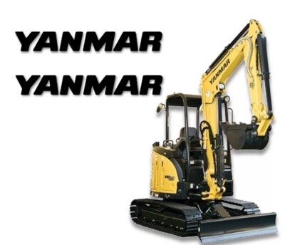 Yanmar 24  Stickers (2 Set) Decals Mini Excavator Construction Replacement