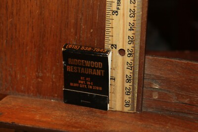 Vintage Matchbook Ridgewood Restaurant Bluff City TN Barbeque 