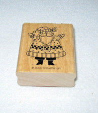 Stampin' Up - Rubber Stamp - Santa Claus - Medium Size - Dated 2000