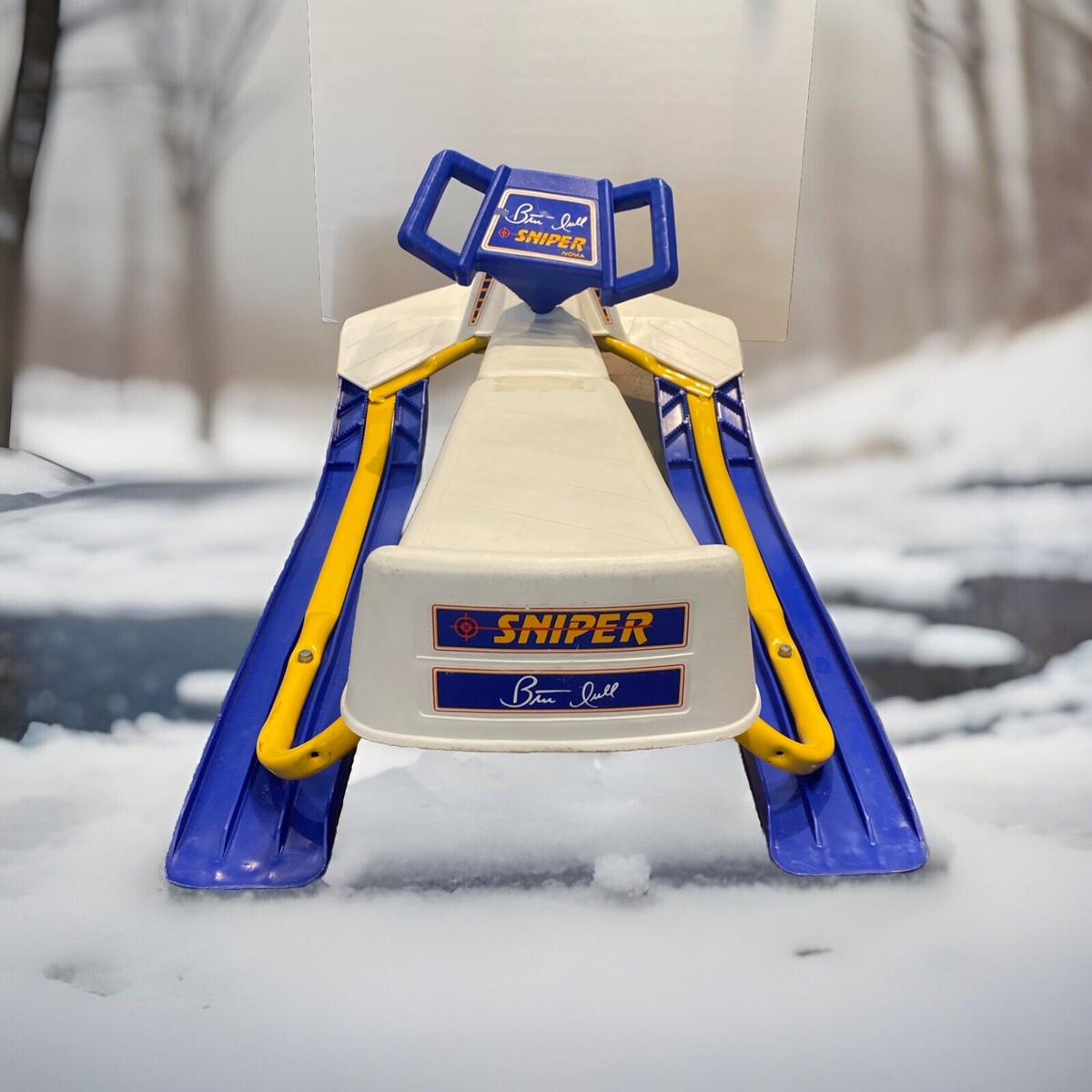 Vintage Brett Hull Sniper Noma GT Snow Racer Sled 3 Ski #16 NHL | eBay