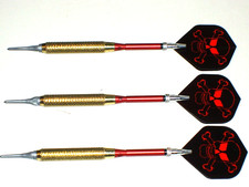 Soft Tip Darts 17 Gram Brass with Aluminum Spinning Shafts New 1613