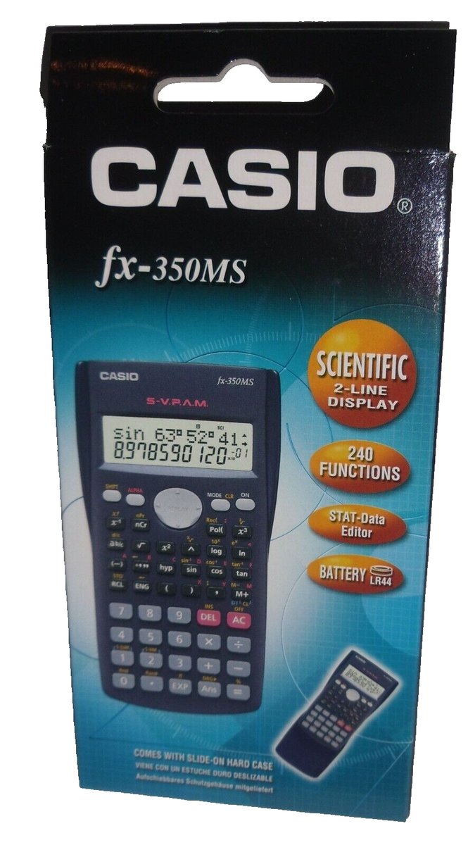CASIO Scientific fx-350MS Slide-on Hard Case Line Display Brand