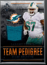 B4428- 2017 Panini Majestic Team Pedigree Materialien #71 Laremy Tunsil Trikot /