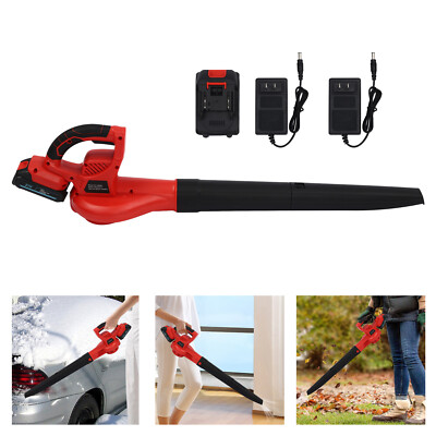 Mini Blower RED,2- In-1 Cordless Small Blower with 21V Lithium Battery,Compact