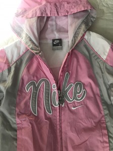 nike windrunner jacket pink and white