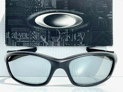 NEW Oakley STRAIGHT JACKET Matte Black w POLARIZED Galaxy Chrome