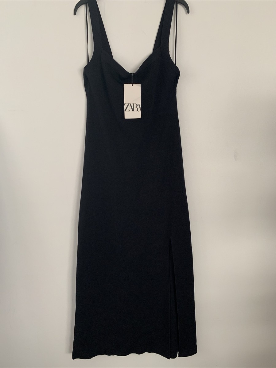 ZARA Women Black Dress New Zara Woman Black Sleeveless Dress (Size M)