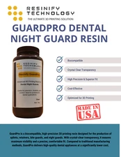 GuardPro Dental Night Guard Resin – Biocompatible, Clear, 3D Printing Splints