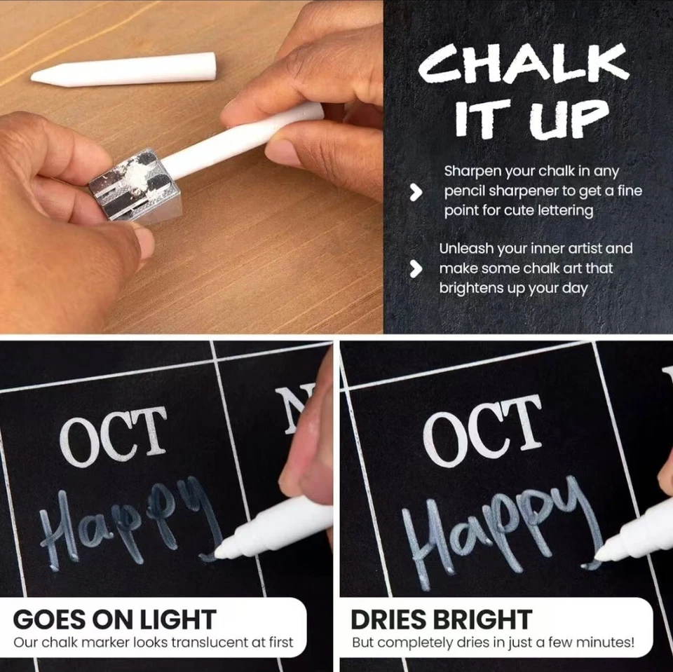 Chalk Calendar Board 10.5 in x 14.5 in x 0.5 in - Image 3 of 4