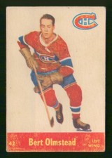 BERT OLMSTEAD 1955-56 PARKHURST 55-56 #42 VG+         97255