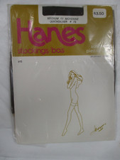 1PR VINTAGE HANES 615 RT SHEER HEEL NYLON STOCKINGS SIZE 11 MED QUICKSILVER