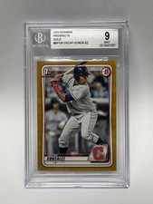 2020 Bowman Prospects Oscar Gonzalez 1st Gold Paper #BP109 BGS 9 Mint