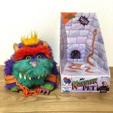 Rare MYPET MONSTER RARK Hand Puppet W/Box & Handcuffs 25cm USED[Excellent] JP