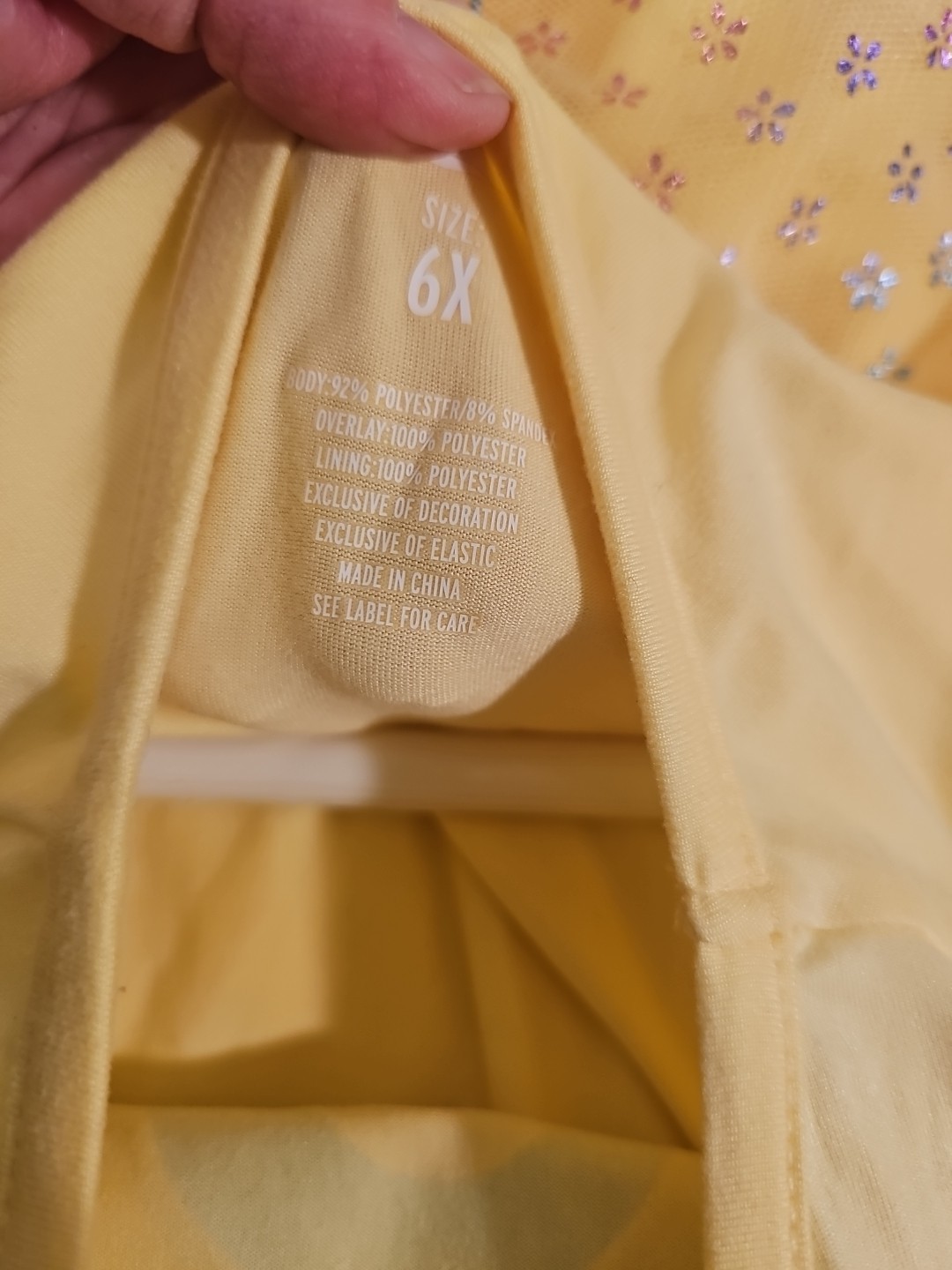 Extremely Me Girls Rainbow Yellow Dress Size 6x