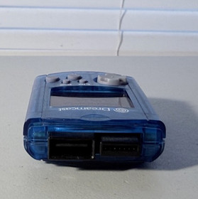 HKT-7000 USA SEGA Dreamcast VMU Memory Card Blue OEM - Tested - New Batteries