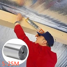 5-25M Double Bubble Roll Foil Insulation Shed Commercial Floor Wall Roof PRO UK