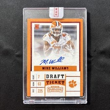 2017 Panini Contenders Draft Picks College Ticket Mike Williams #109A auto