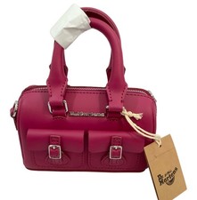 Borsa Dr.Martens Mini Boston in pelle rosa fluo borsa a mano da donna 1906657...