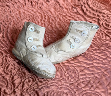 Antique Victorian Leather Baby Boots / Shoes