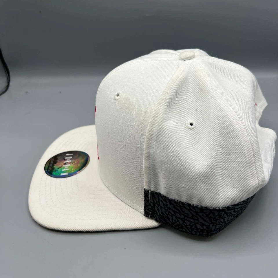 Gorra Air Jordan Hombre Blanca Cemento Elefante Bordada Jumpman Nike Snap Back Cap Foto 4 de 4