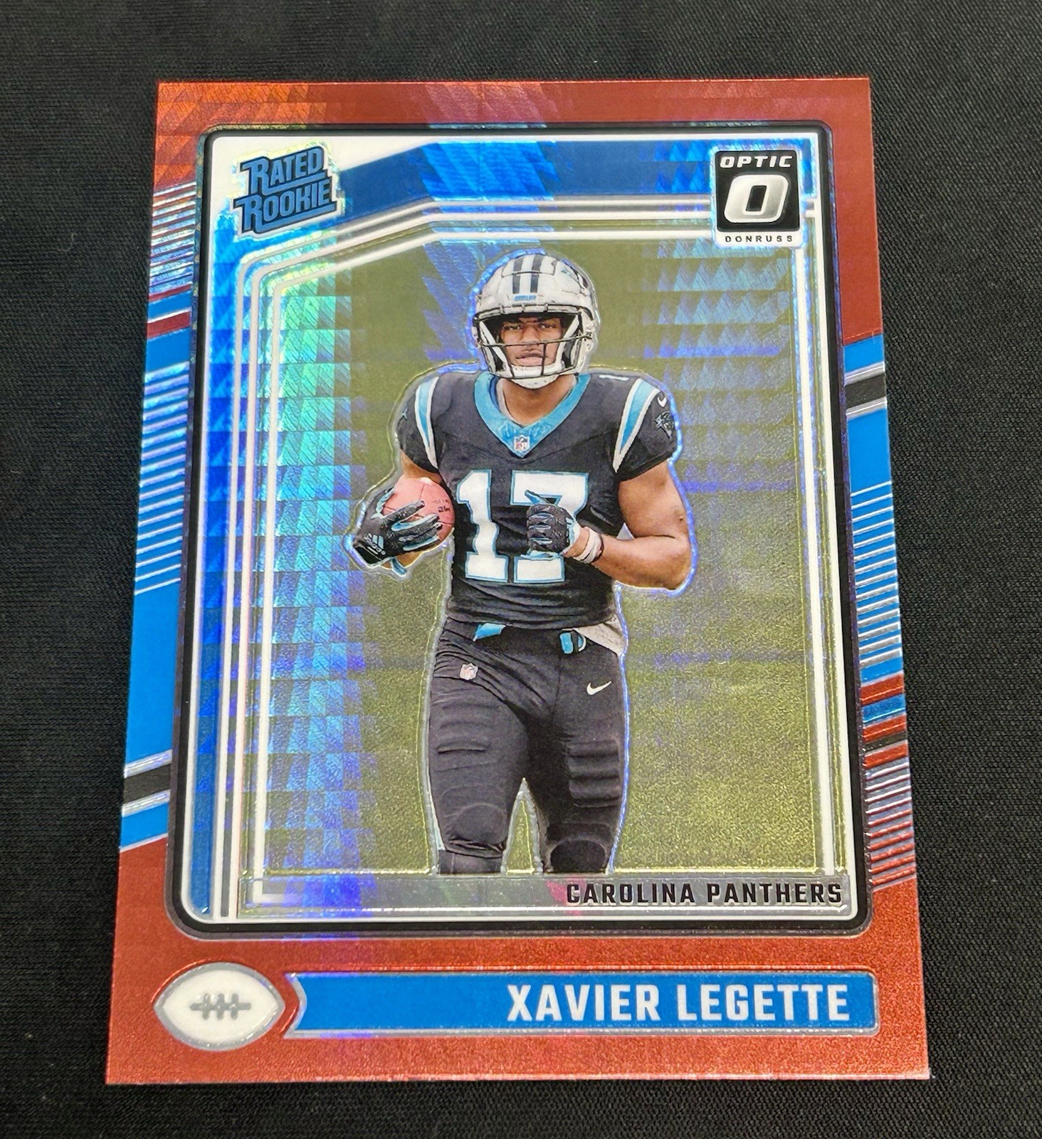 2024 Panini Donruss Optic - Rated Rookie #299 Xavier Legette RED HYPER RC