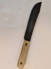 Vntg Old Hickory"True Edge"Ontario Knife Co. Butcher Knife 7" Blade Made InU.S.A