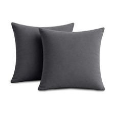 Plain Dyed Cushion Cover 2 & 4 Pack Cotton Feel Sofa Bed Decor Cushion Covers