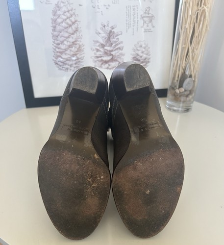 Marc By Marc Jacobs Boots Size 7 AU&US/38 EU Dark Grey Ankle Block Heel Western - Picture 8 of 18