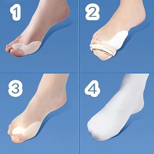 Gentle Smooth Elastic Long-Lasting Reliable Fitting 1 Pair Unisex Toe Separators - Picture 7 of 9