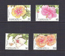 Vanuata: 1995, Hibiscus Flowers, MNH set