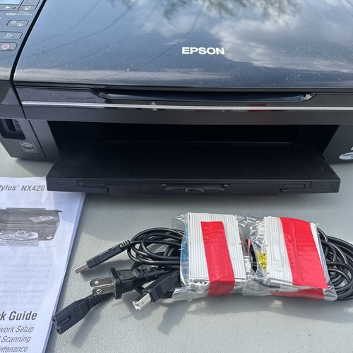 Epson Stylus NX420 Color Ink Jet All-in-One Printer Scanner Tested Works - Picture 8 of 12