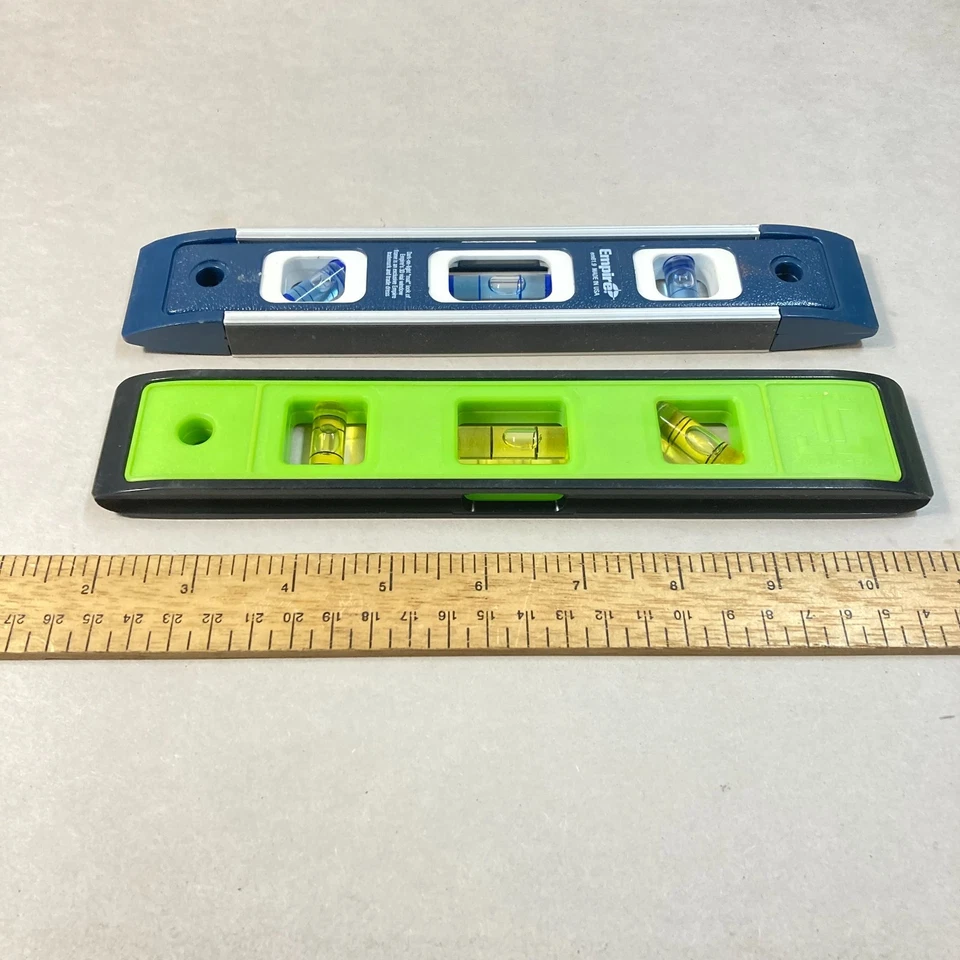 Torpedo level Lot 2 Pc Spirit Levels 9" w/ 1 Empire - Image 3 of 4