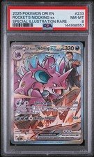 2025 Pokemon Dri En-Destined Rivals #233 Rocket'S Nidoking Ex Illustration PSA 8